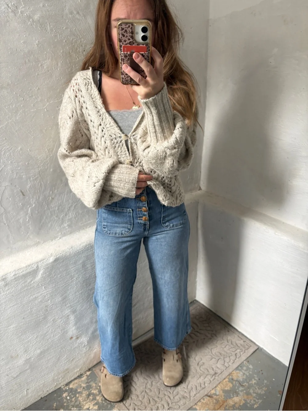 Zara patch pocket marine high waisted pants